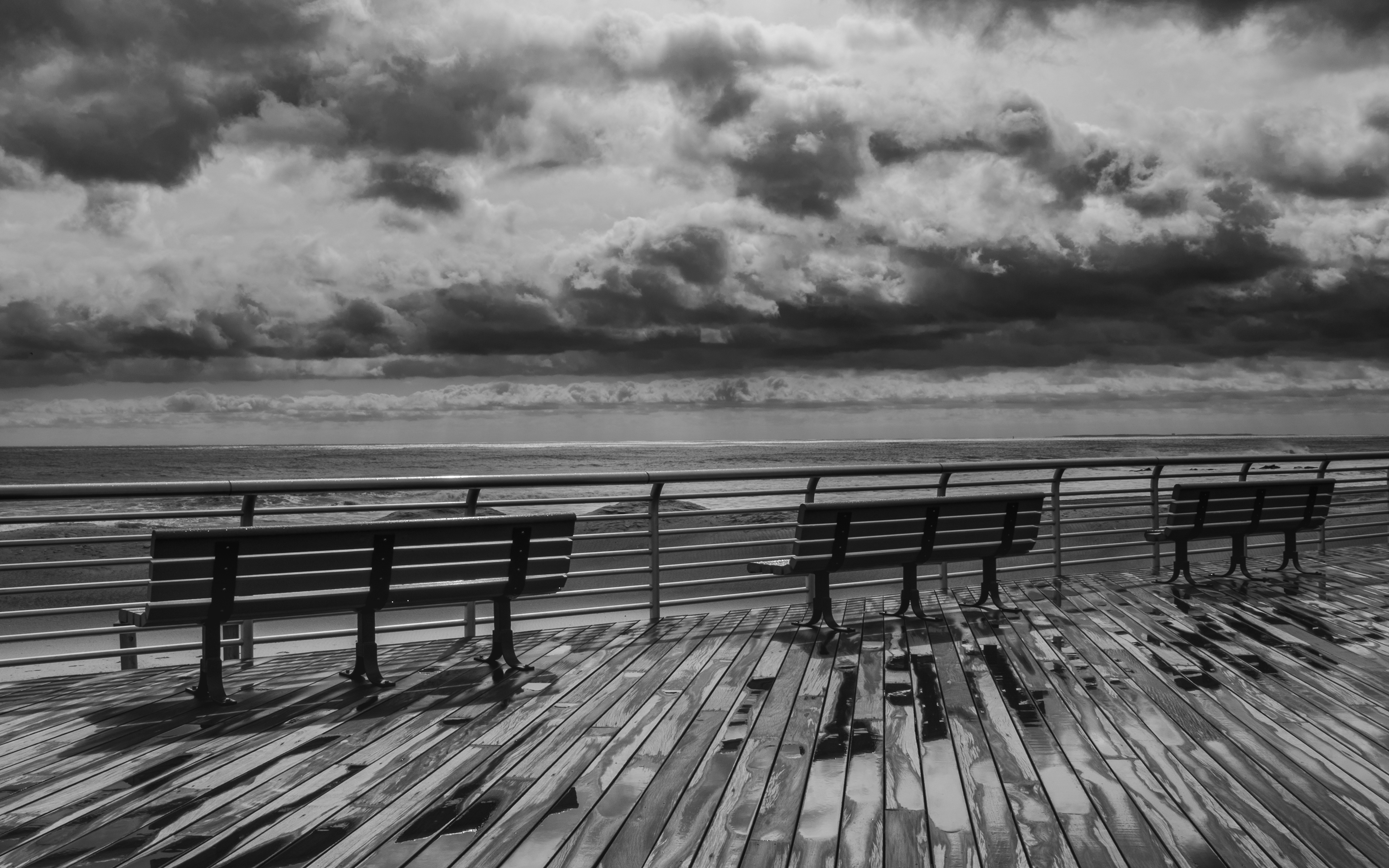 A Stormy End, Long Beach Boardwalk