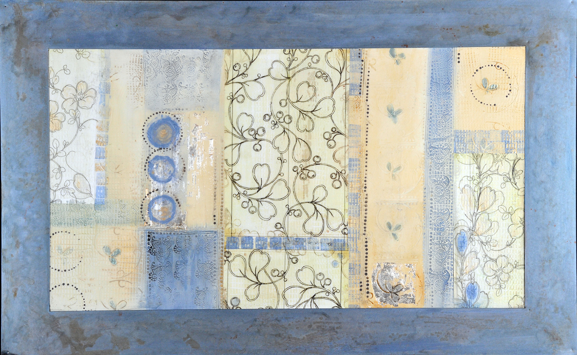 $1500.00_Almost Blue_ 30"H x 48"W x 3"D 