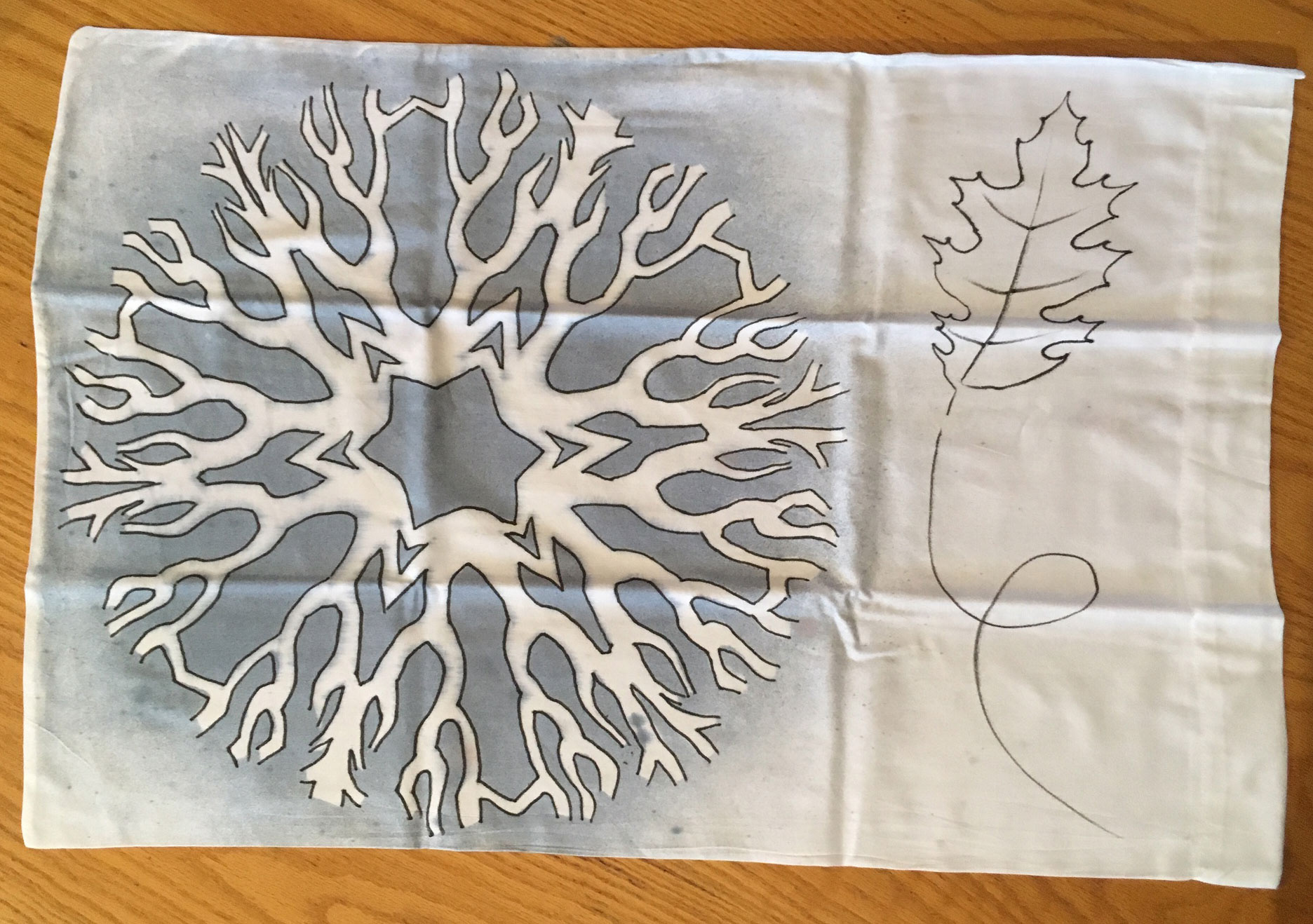 Red Oak Mandala Pillowcase