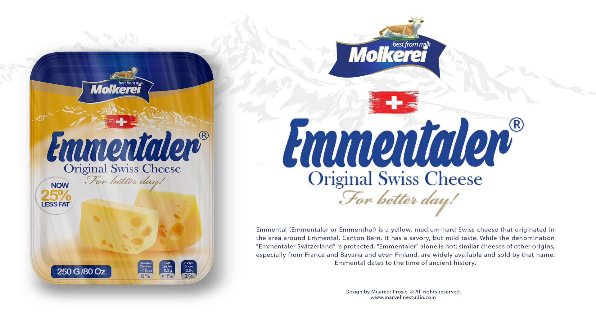 Muamer Prosic Cheese Packaging design