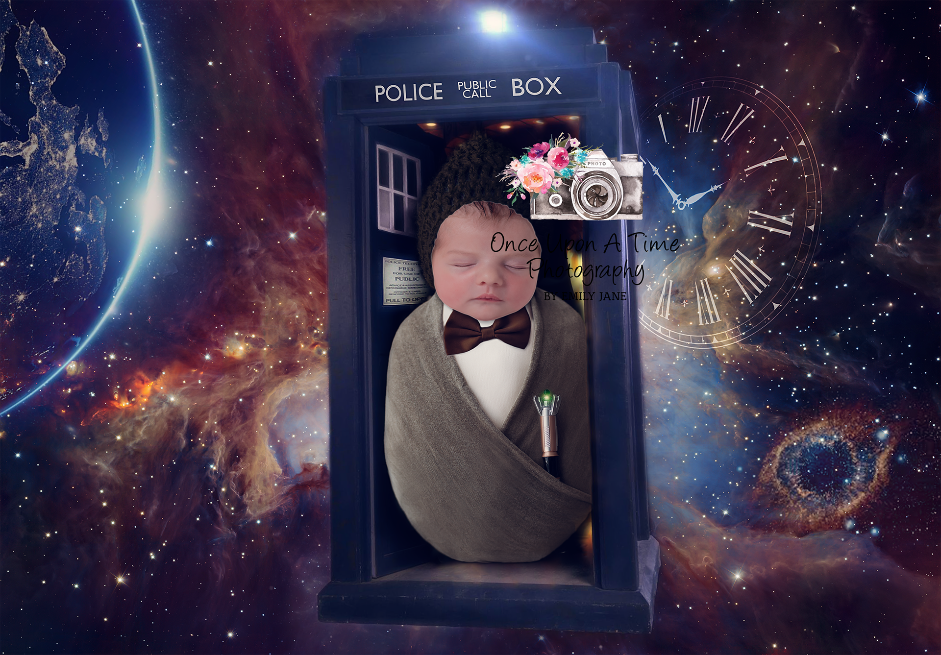 Doctor who Newborn Photography