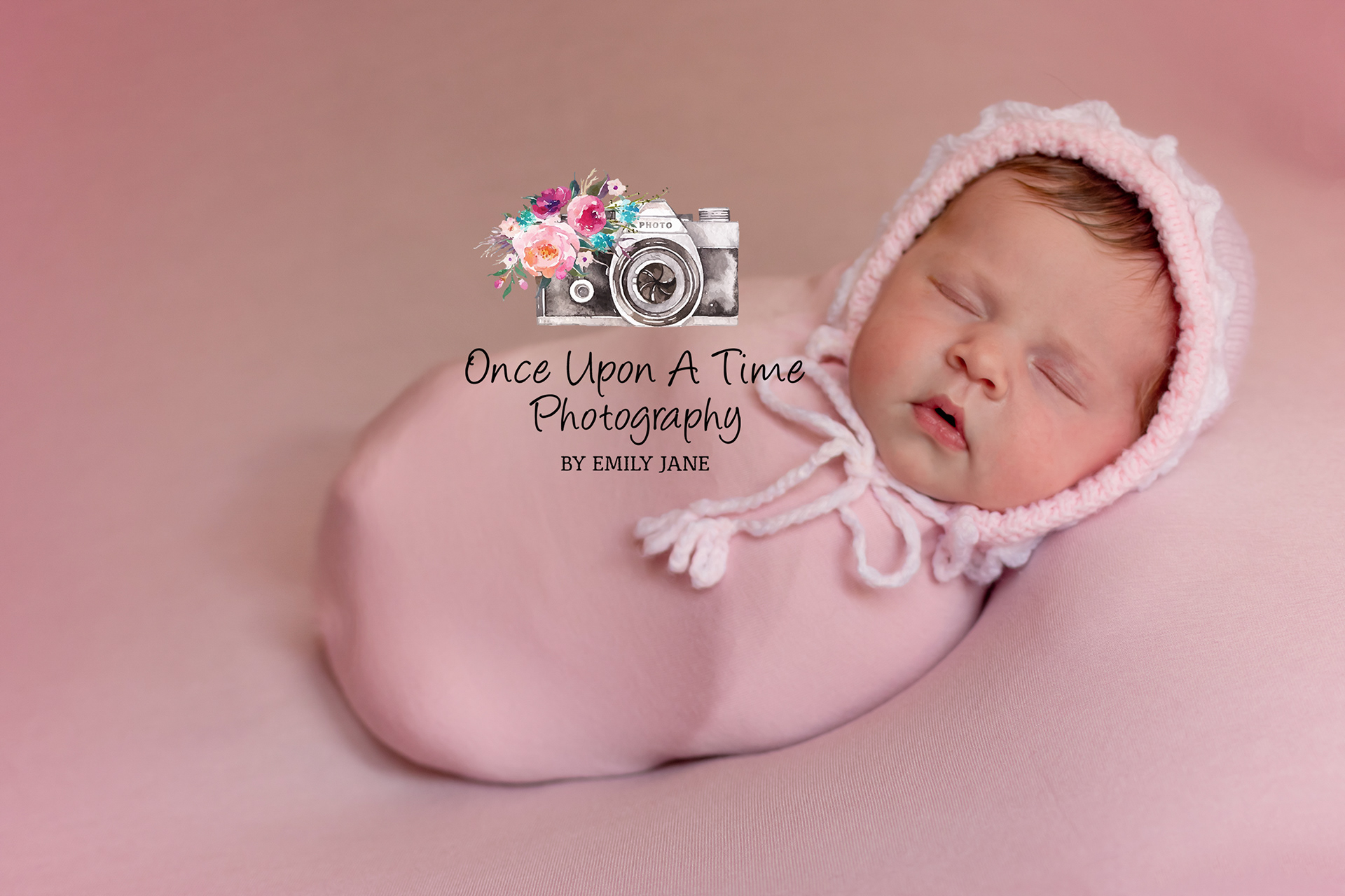 Newborn pink bonnet cheltenham