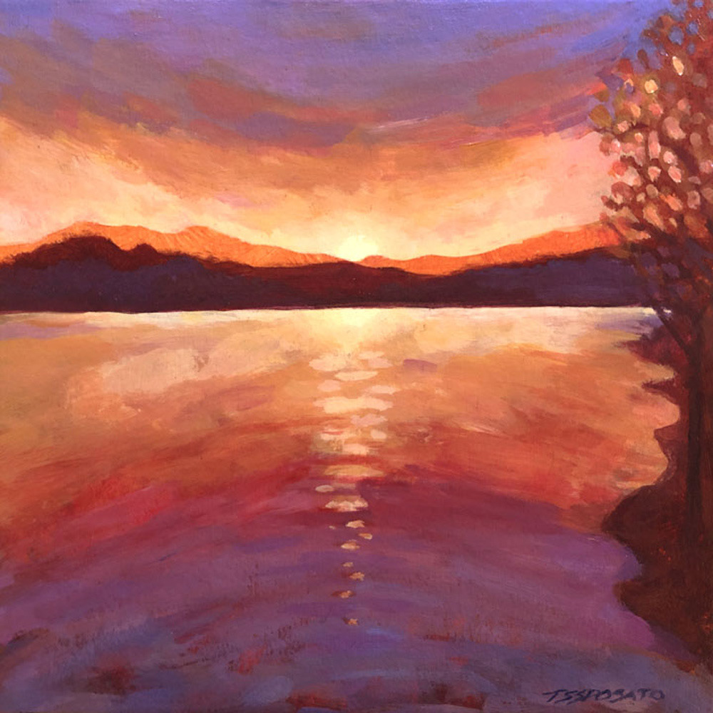 Sunset Lake - 8'x 8" - SOLD