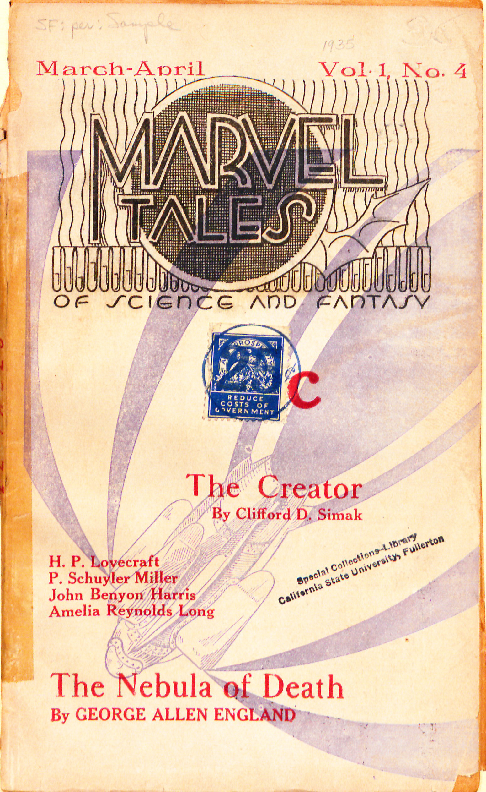Marvel Tales. No. 4 (March-April 1935).