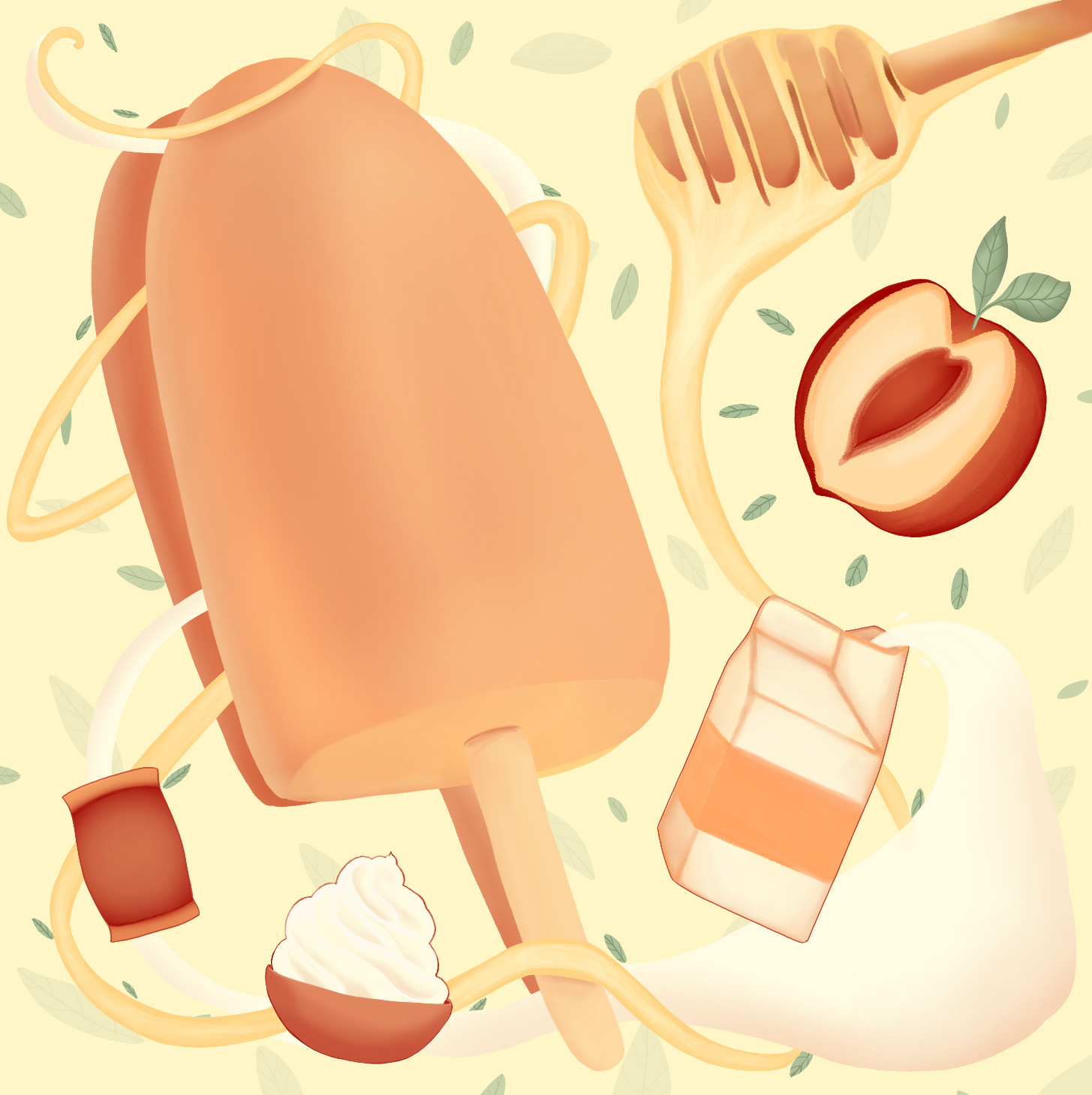 Final Recipe Artwork, Illustrated on Procreate