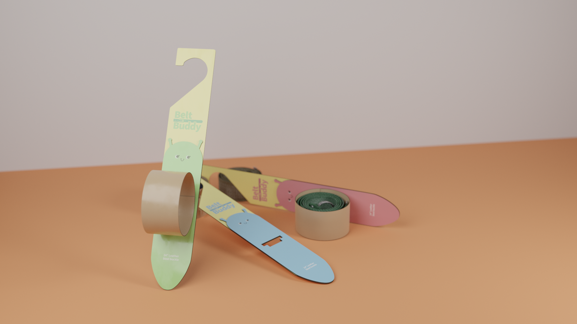 The Belt Buddy! Some mockups of a project revision I made.