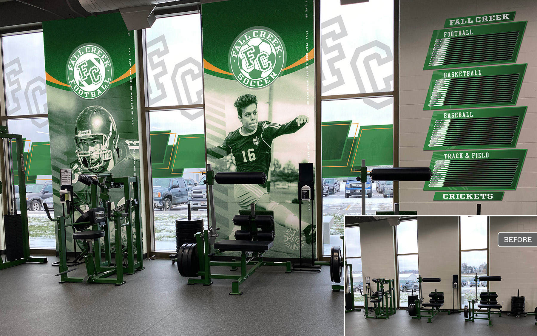 MOCKUP / FALL CREEK HIGH SCHOOL - WI