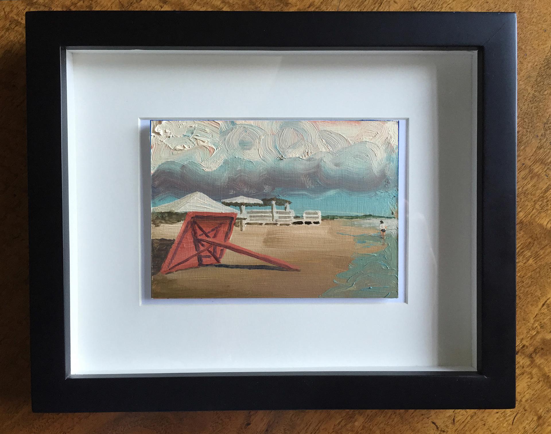 "Ispica Beach"Oil On Foam Core Panel, 4.5" x 6", 2015, Private Collection 