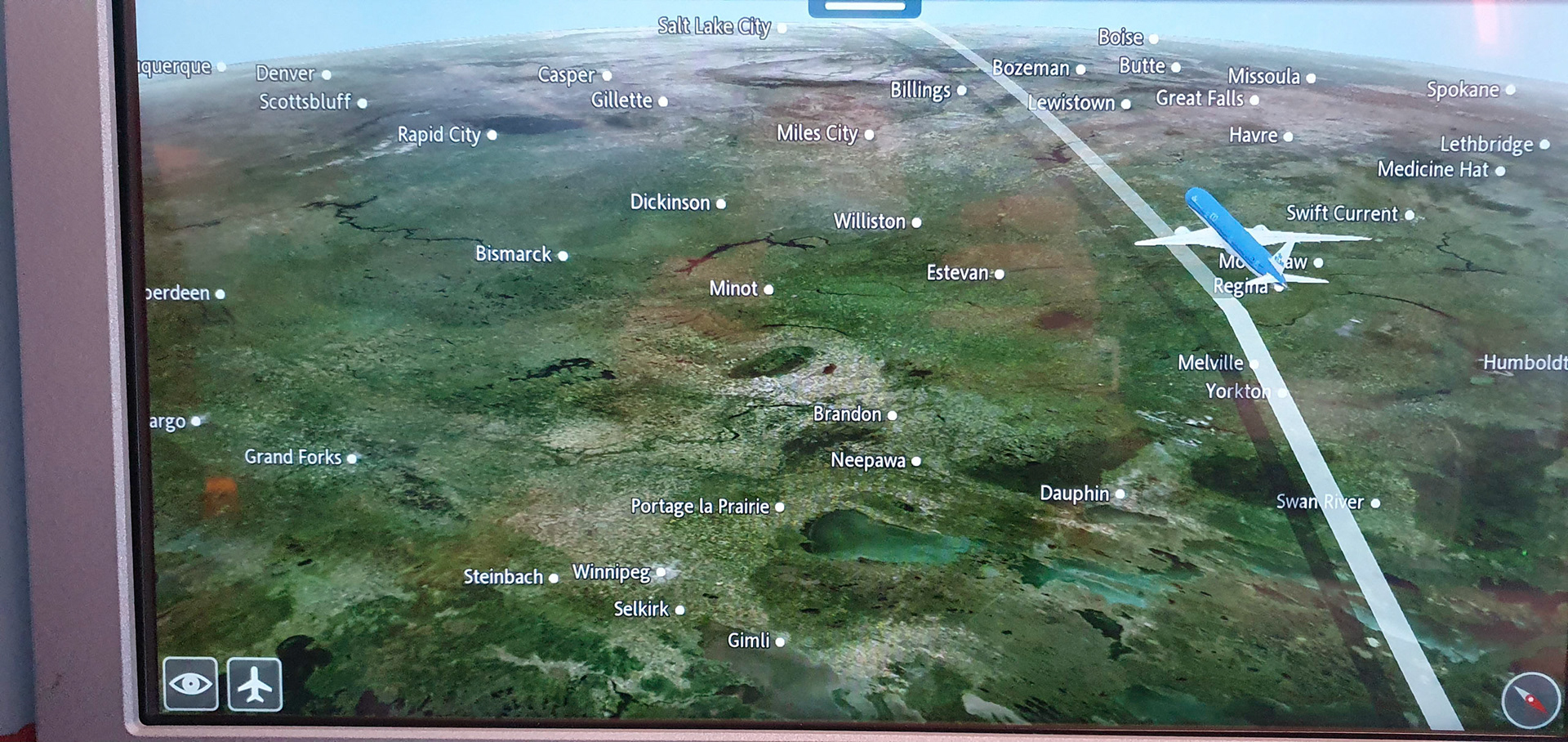 Over on the left hand side of the plane; my childhood stomping grounds