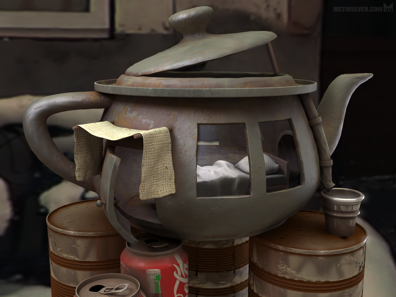 Teahouse — 3D concept artwork