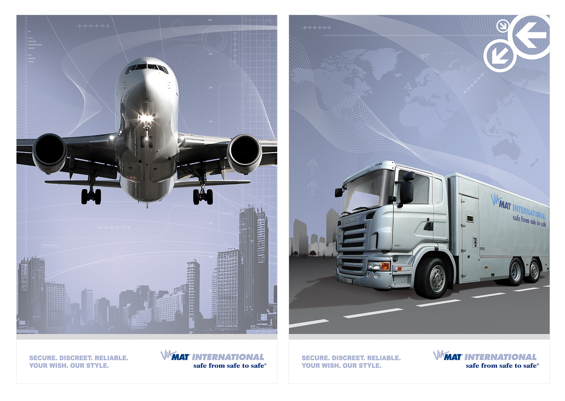 Design of posters for ViaMat International