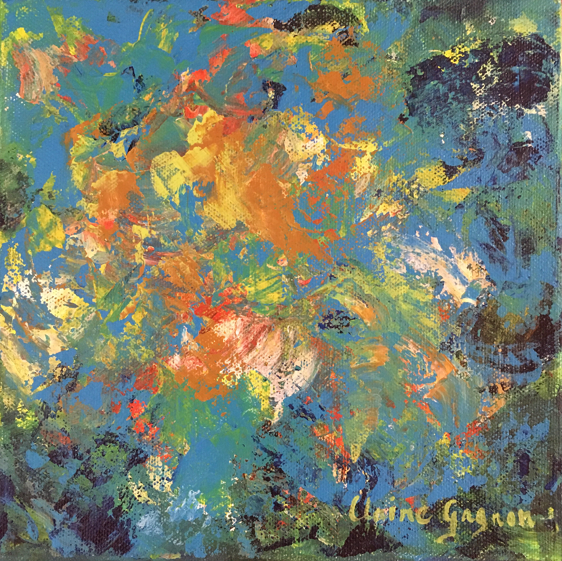 Claire Gagnon - Magical - 8x8 - Acrylic on canvas - $180
