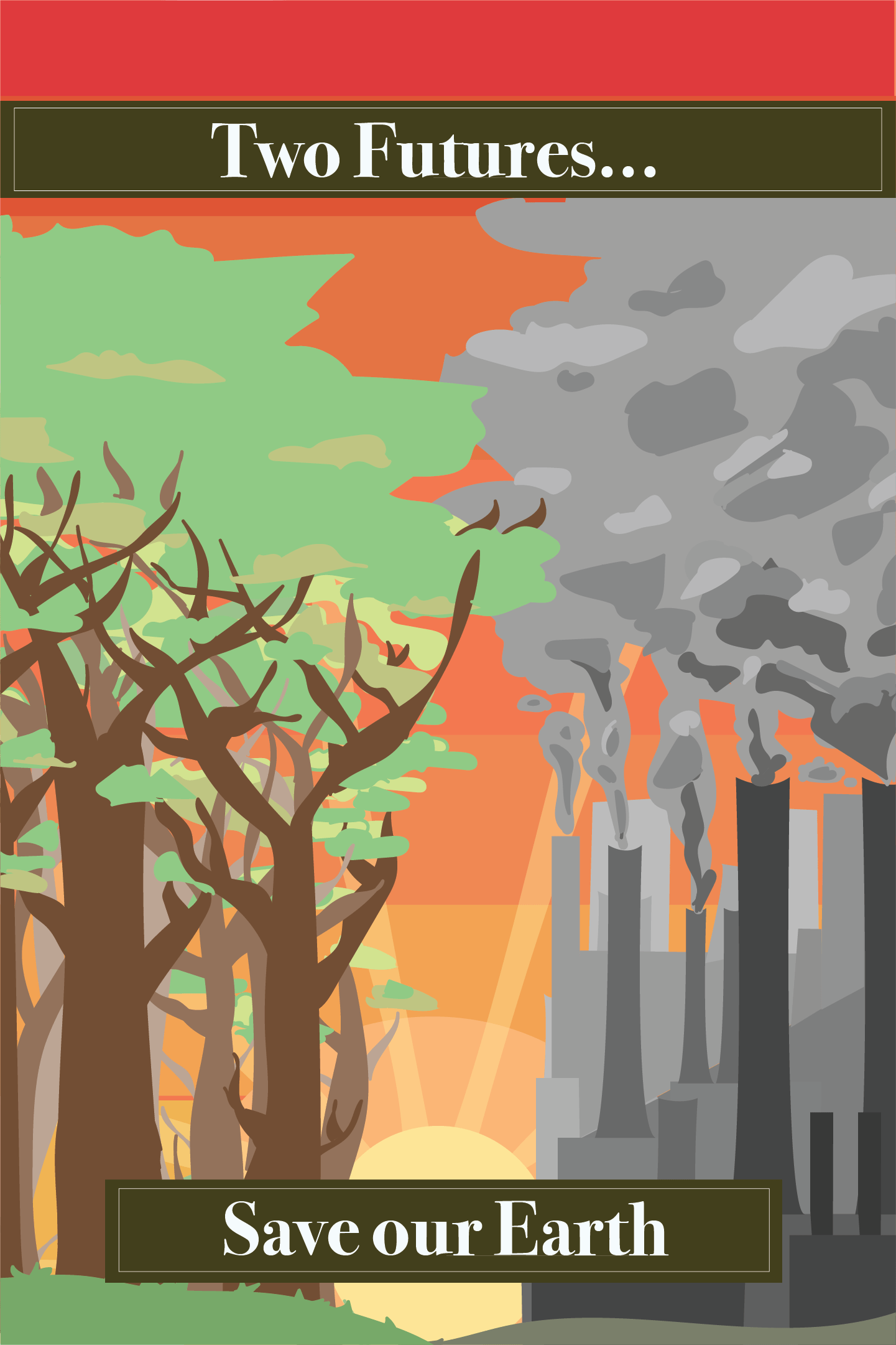 Youvanny Tim, Arbor Day Poster Award Winner: Lowell High School, Vector Art, 20" x 30", Not for Sale