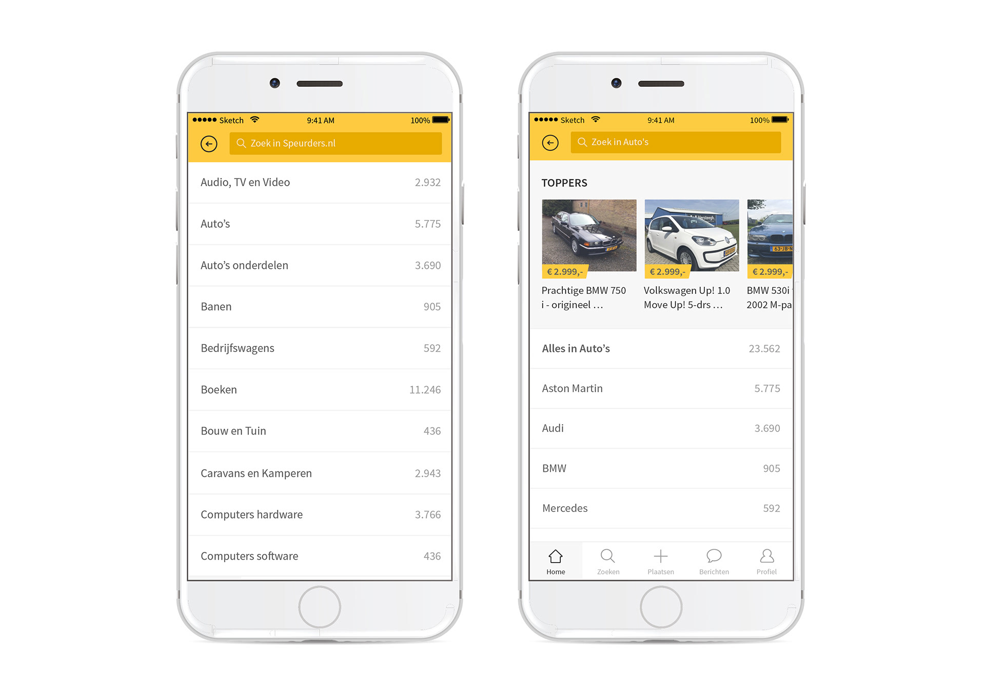 Speurders.nl App Design Concept by Milan Houter
