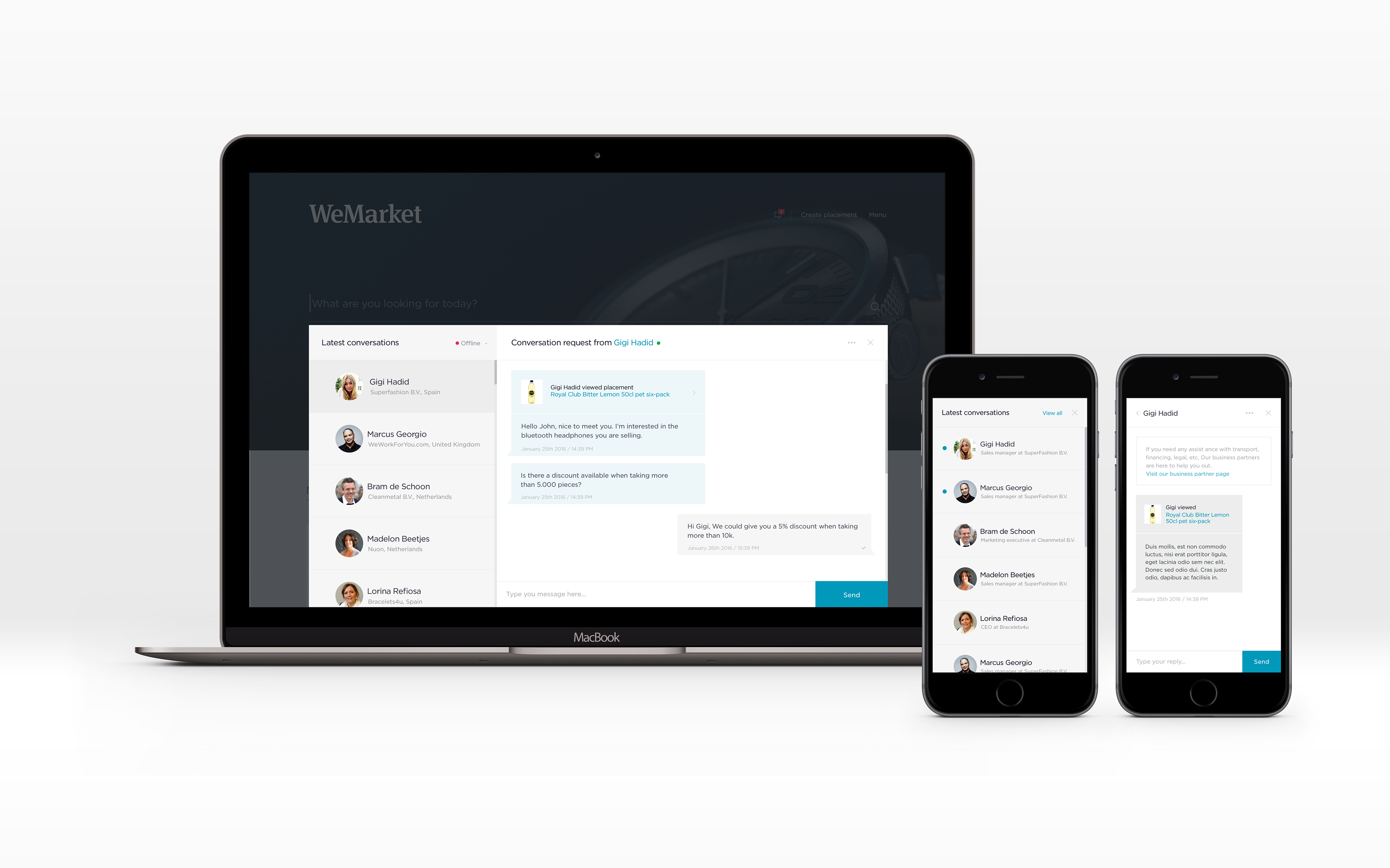 WeMarket Real-time Chat