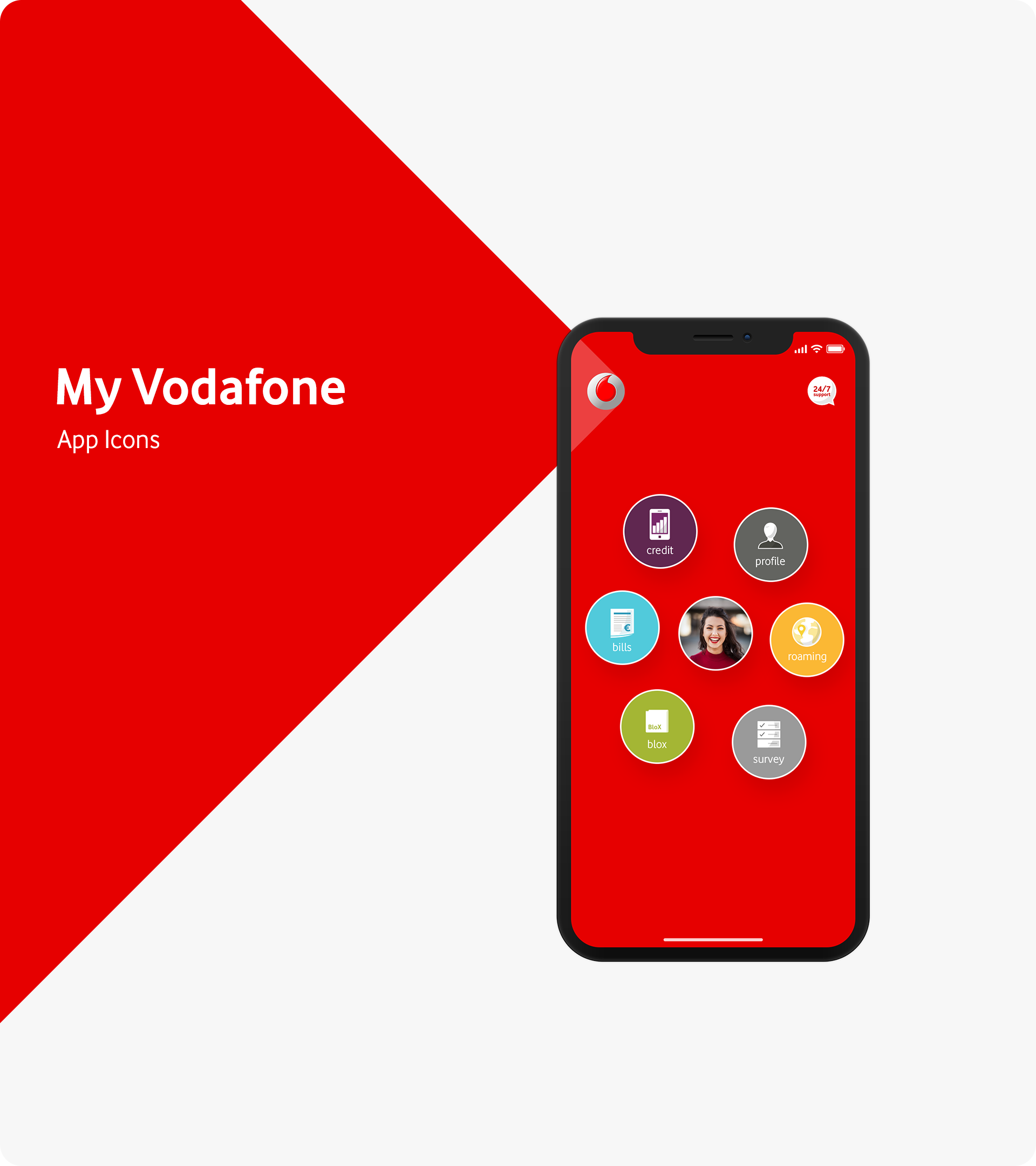 My Vodafone App Icons by Milan Houter