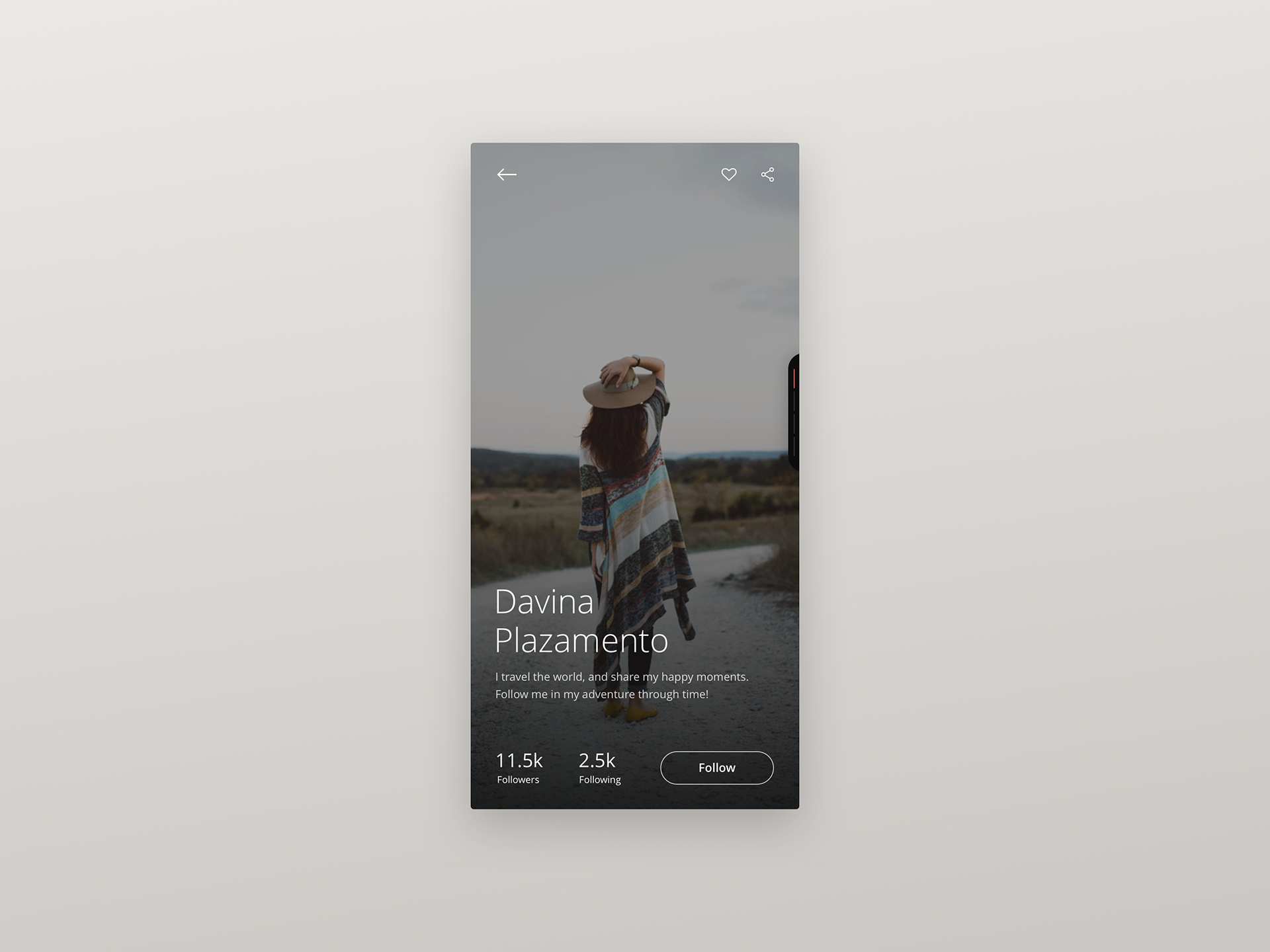 App Design - Profile Screen by Milan Houter
