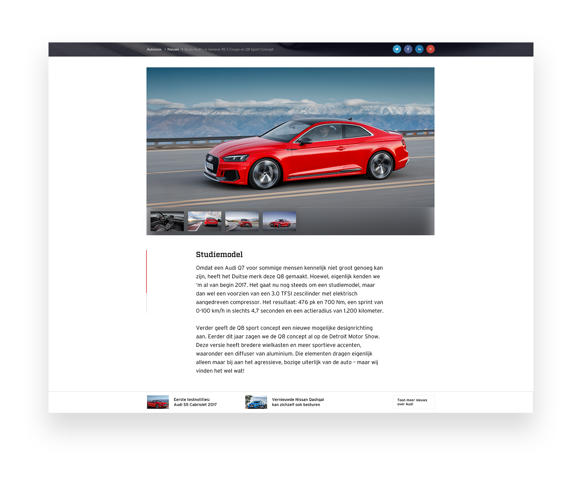 Autovisie Articlepage When Scrolled Redesign by Milan Houter