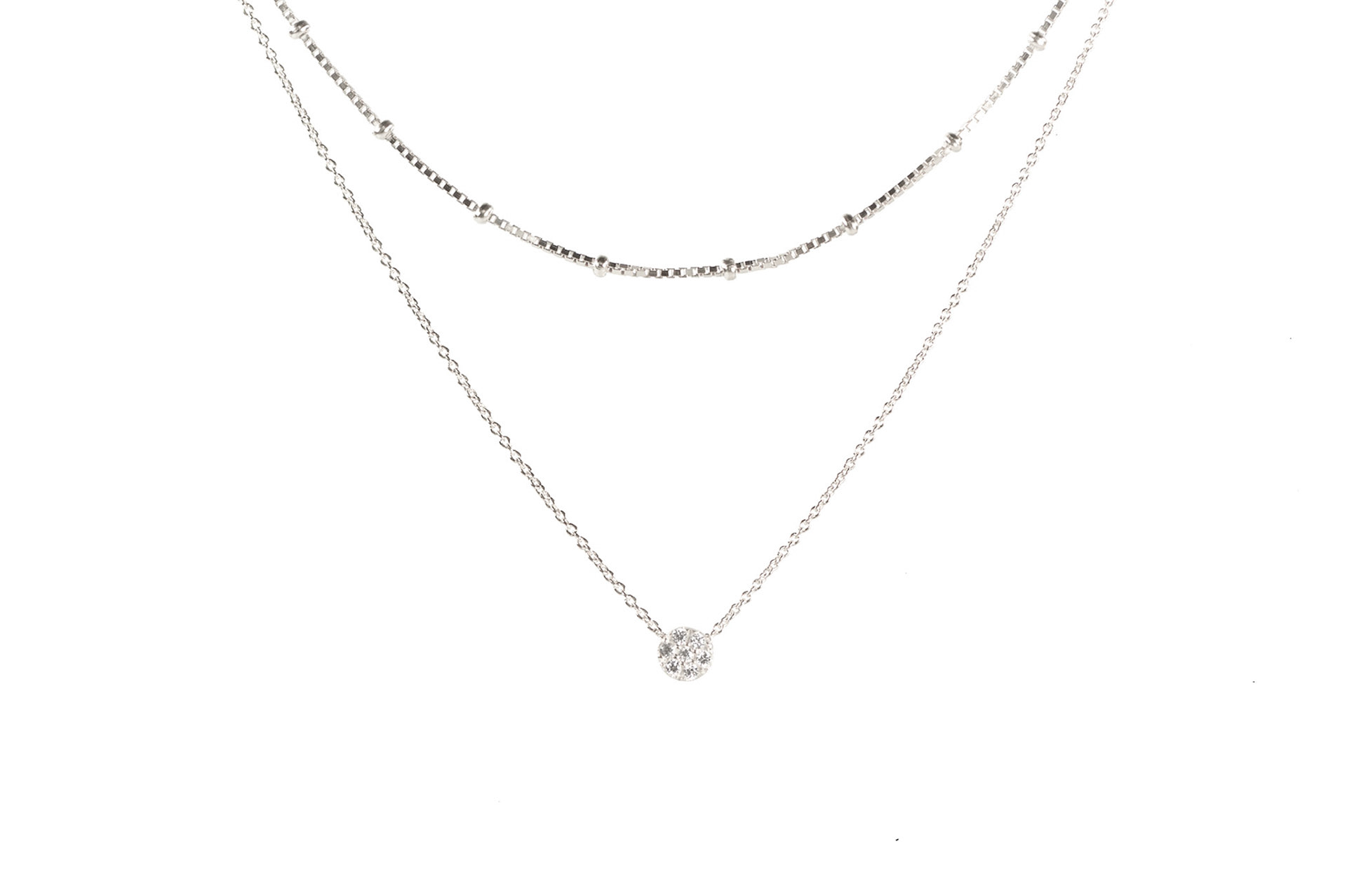 Sia Shafer silver necklace Product retail photography