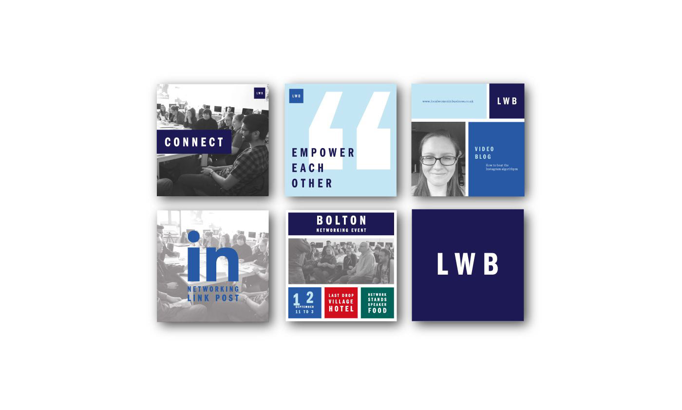 Lindsey L Ahmet local women in business social media design examples