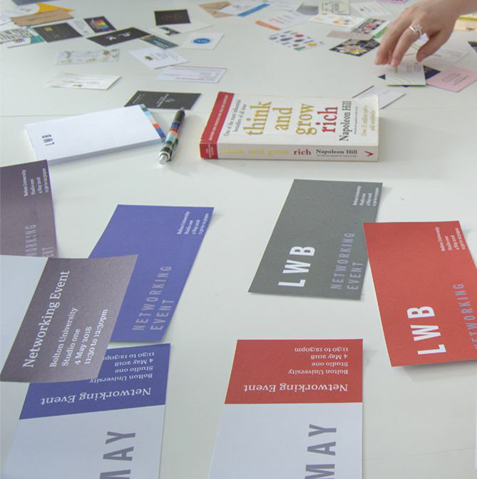 Lindsey l Ahmet graphic designer Local women in business brief image of a table with ticket and invite print designs