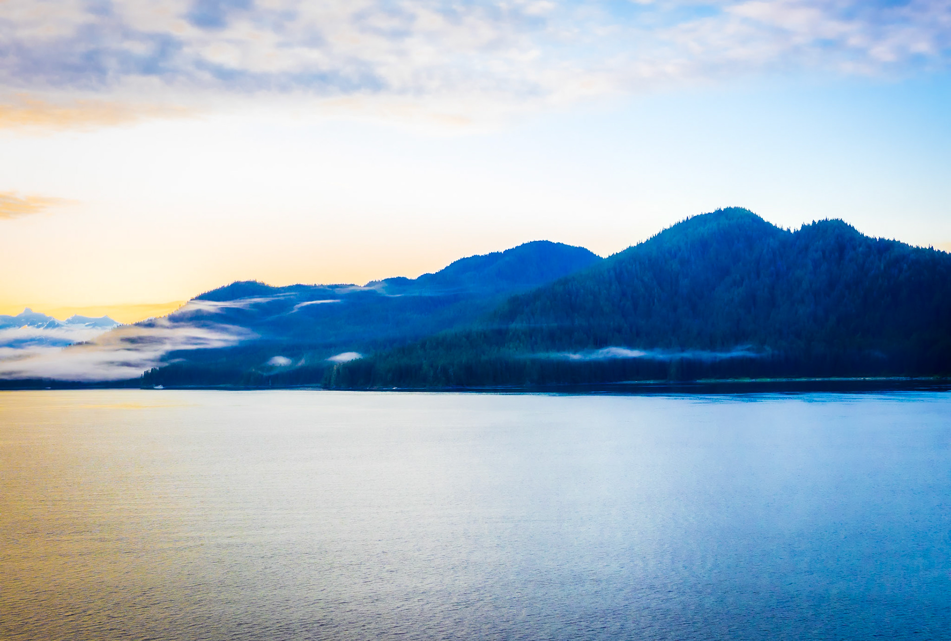 Endicott Arm Shoreline from the Celebrity Millennium