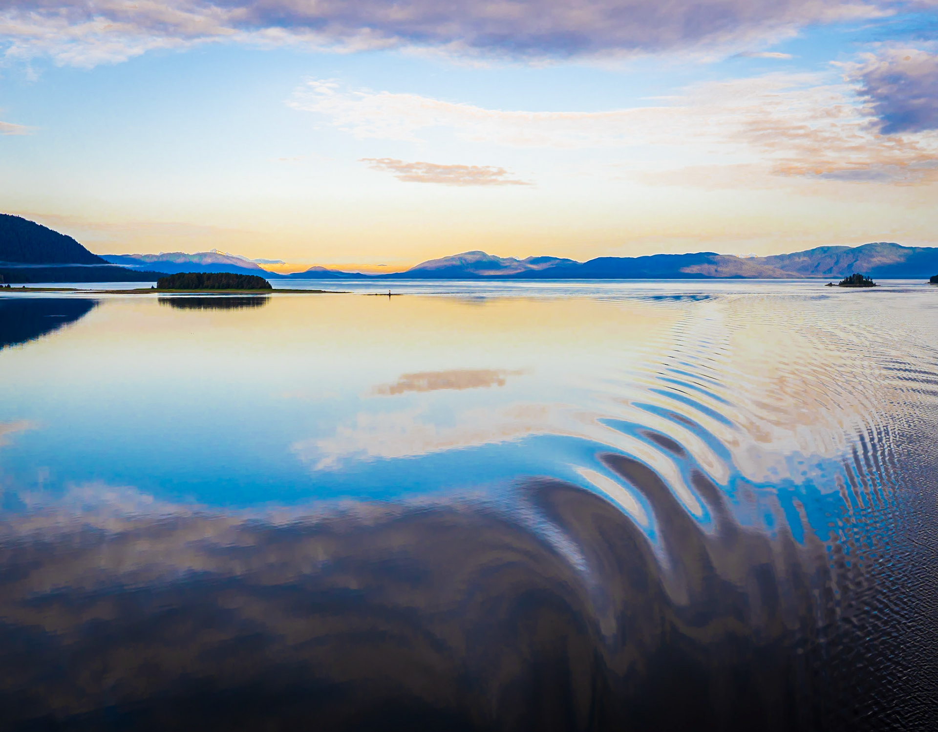 Endicott Arm Shoreline from the Celebrity Millennium