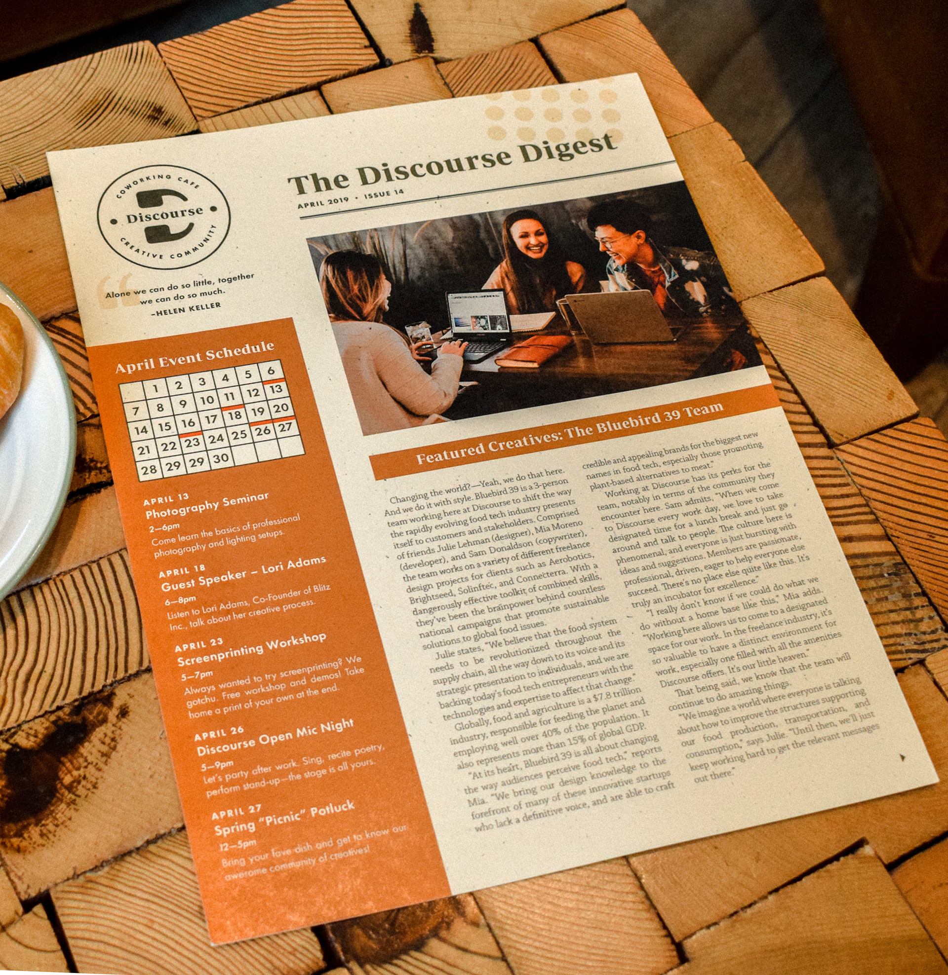 Member newsletter - Front