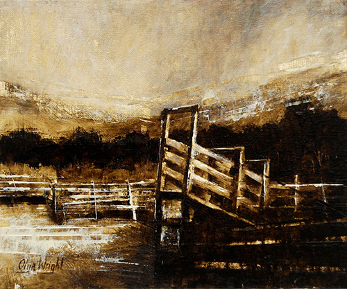 "Yesterday's Corral" / Oil on Canvas Panel / 10" x 12" / Available / CAD 150 $