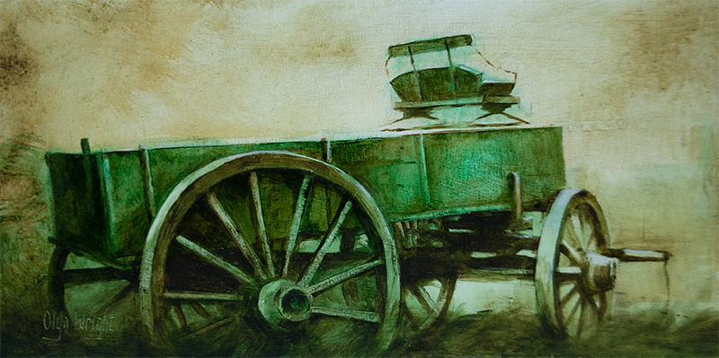 "Still Rolling " / Oil on a Board / 6" x 12" / Available / CAD 350 $ / Unframed