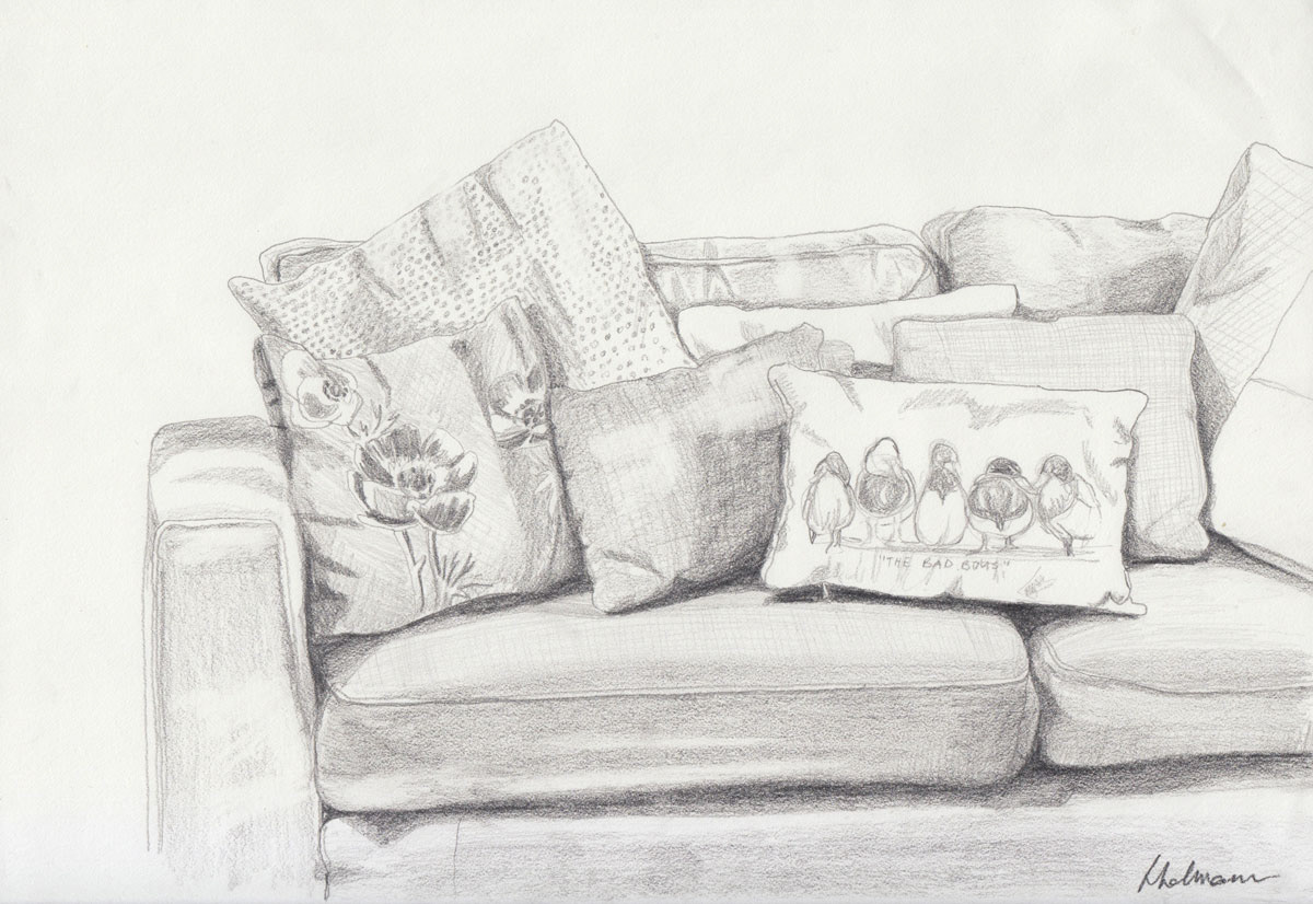 Sofa study - Pencil, A4 £20