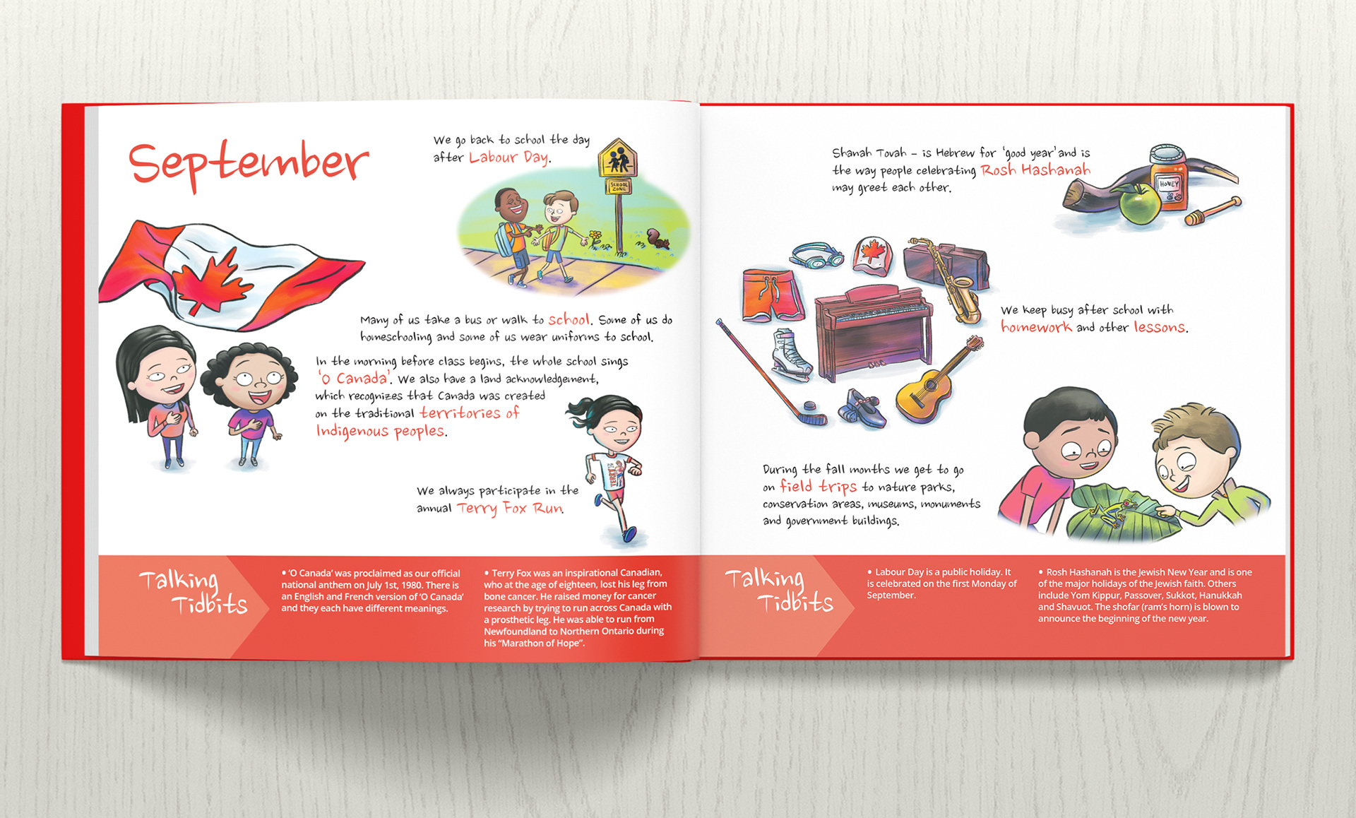 Our Canada: A Year with Canuck Kids | Book | Derek R Douglas | Illustration