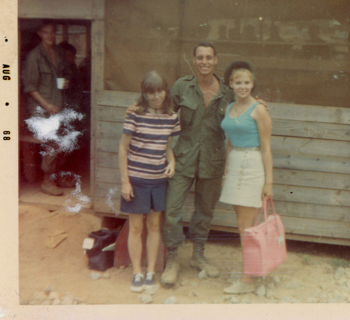 A quick pic with USO Girls Bong Song Base Camp