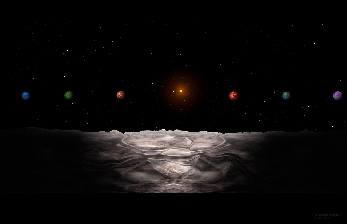 concept space art · drawn in Procreate