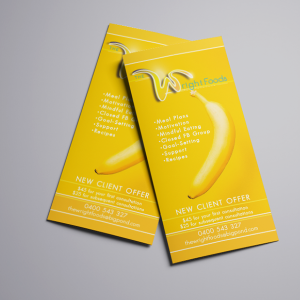 The Wright Foods: branding + logo design, 2018