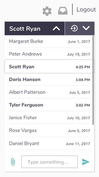 Chat Page (Mobile) #2 [CONTACTS]