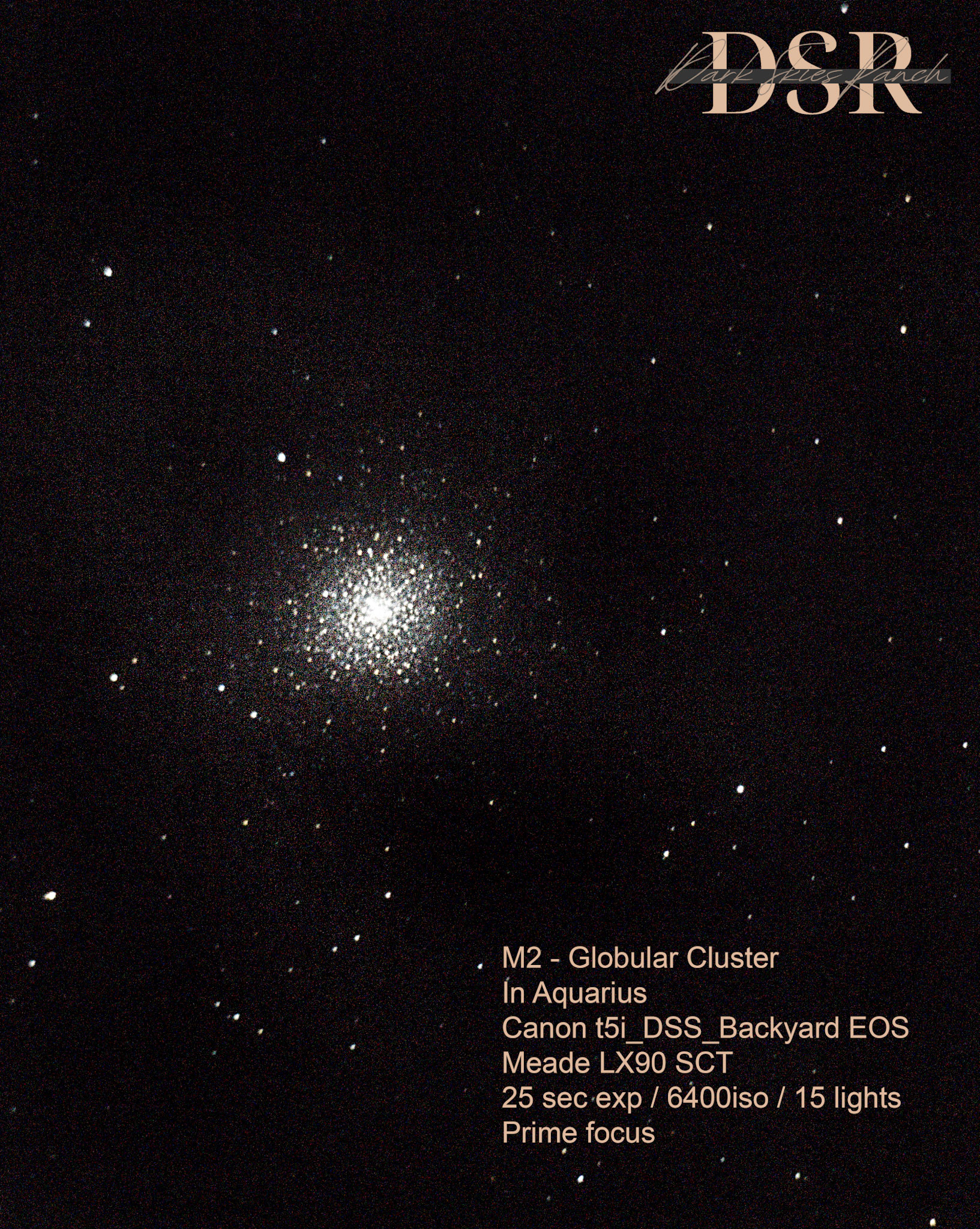 M2 Globular Cluster in Aquarius