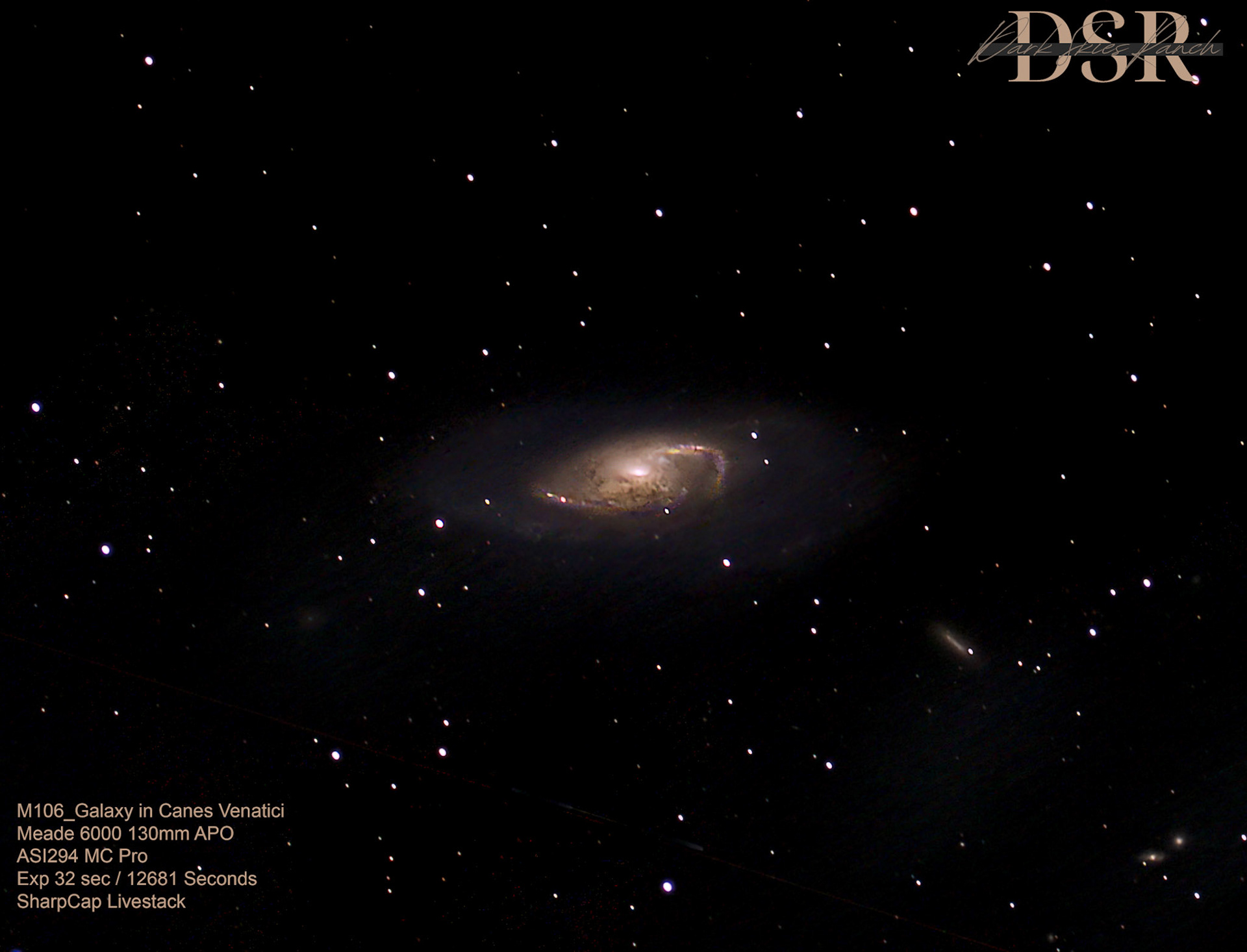 M106_Galaxy in Canes Venatici