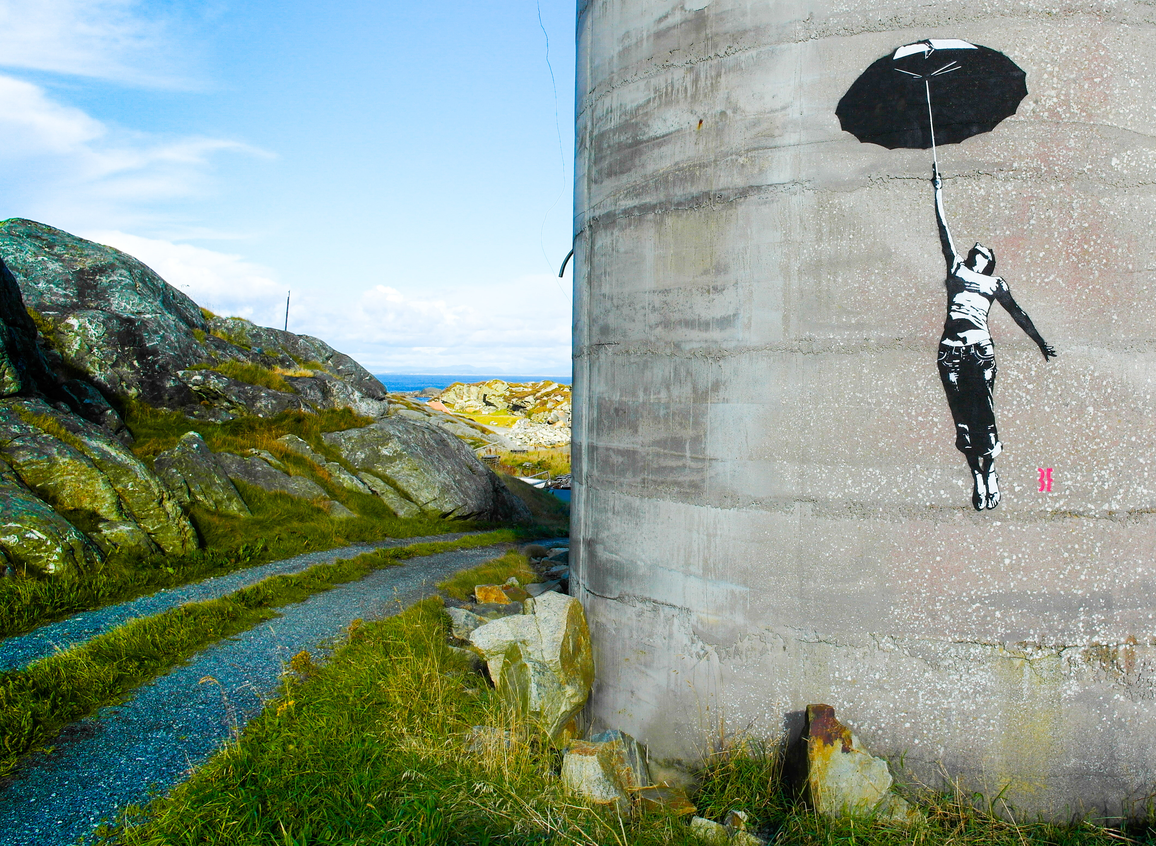 Art by 3F (3Fountains) at Utsira, Norway