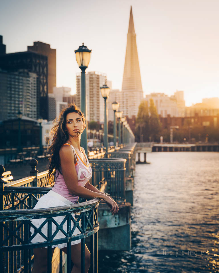 Sunsets in the city with Valeria