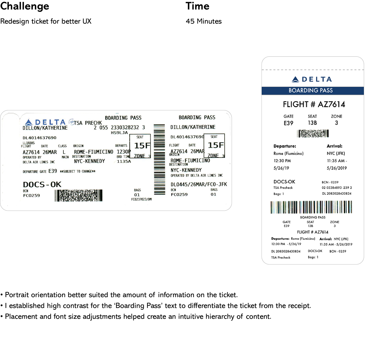 find ticket number delta