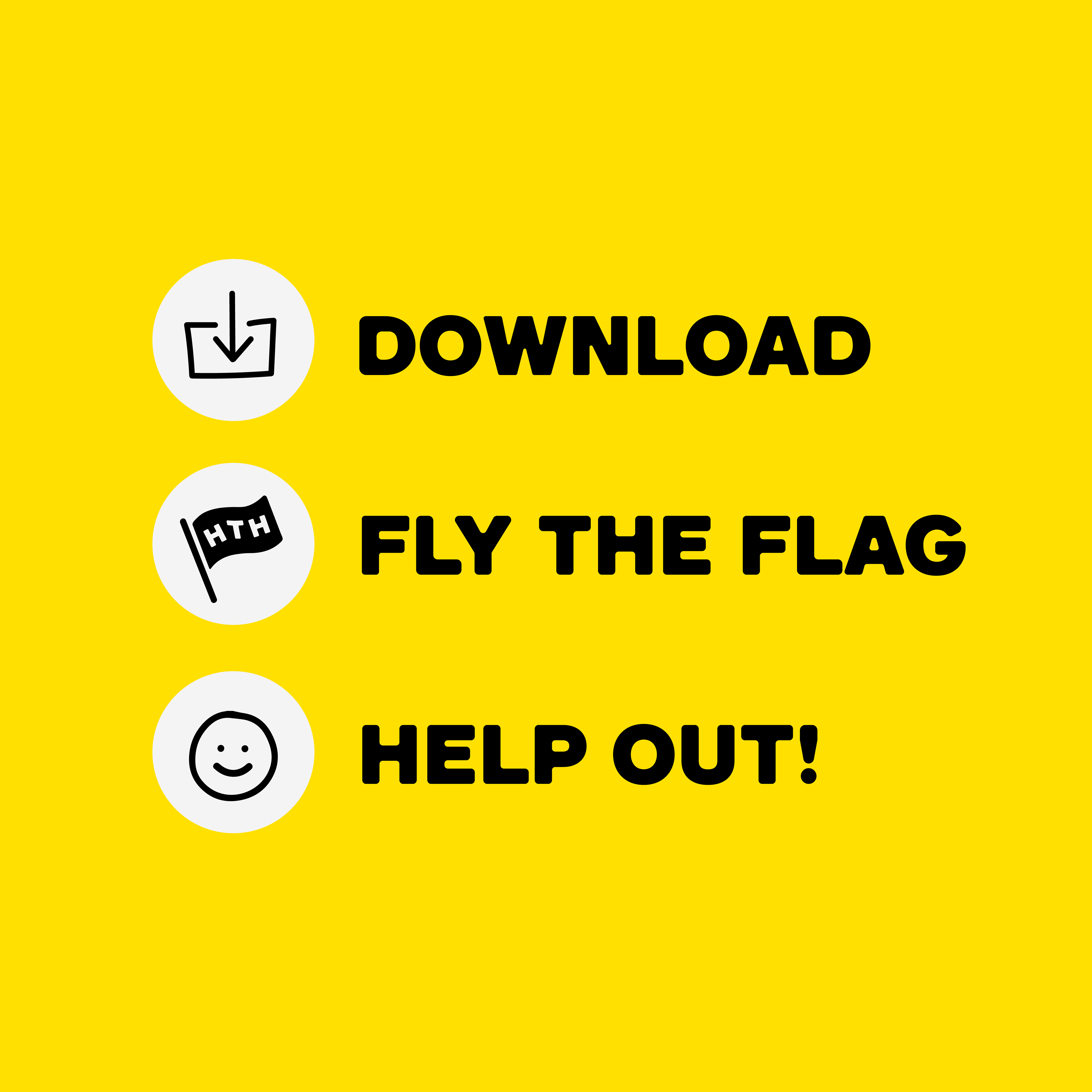 Images courtesy of #happytohelp