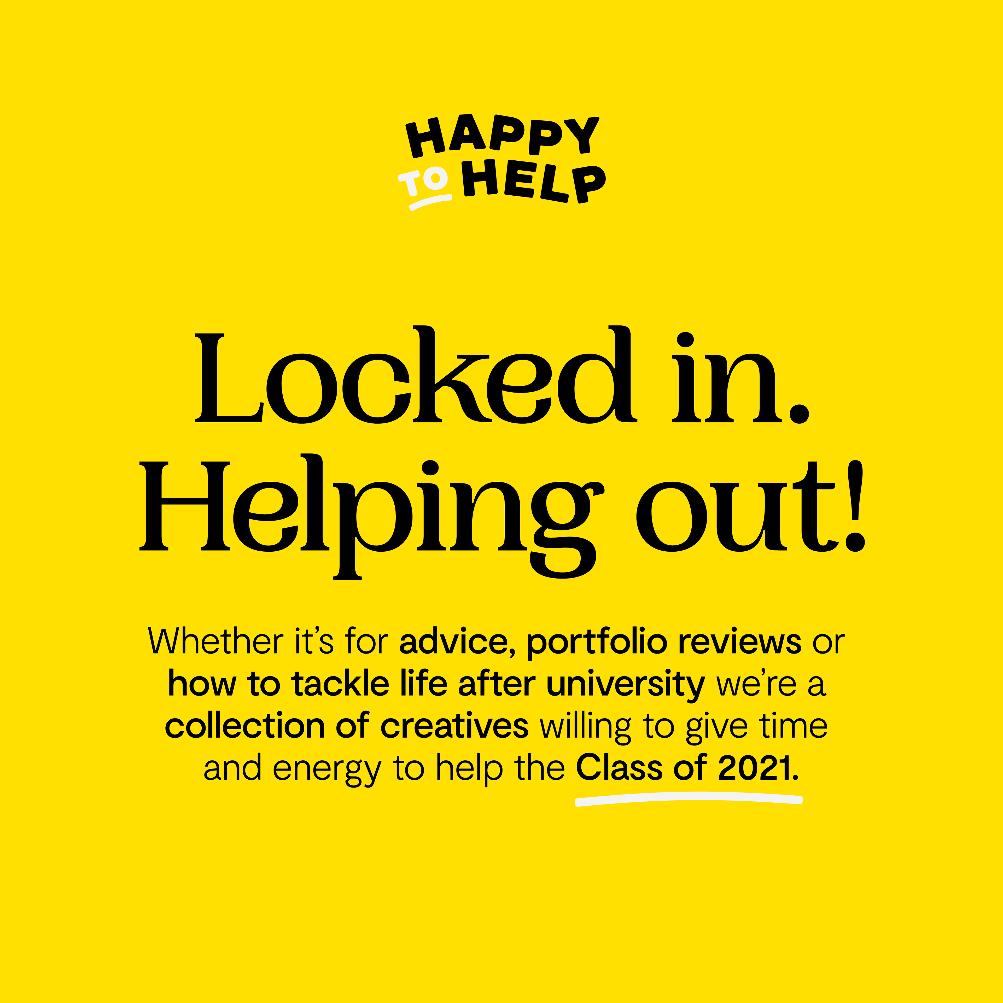 Images courtesy of #happytohelp