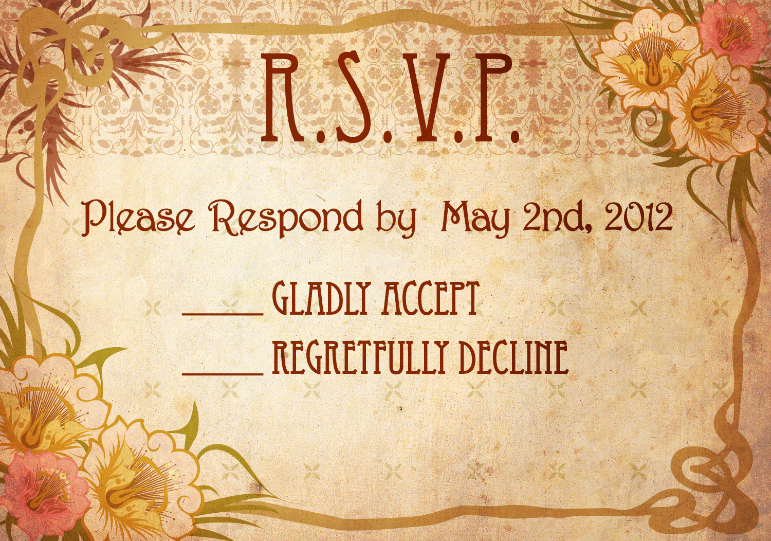 RSVP Card Insert