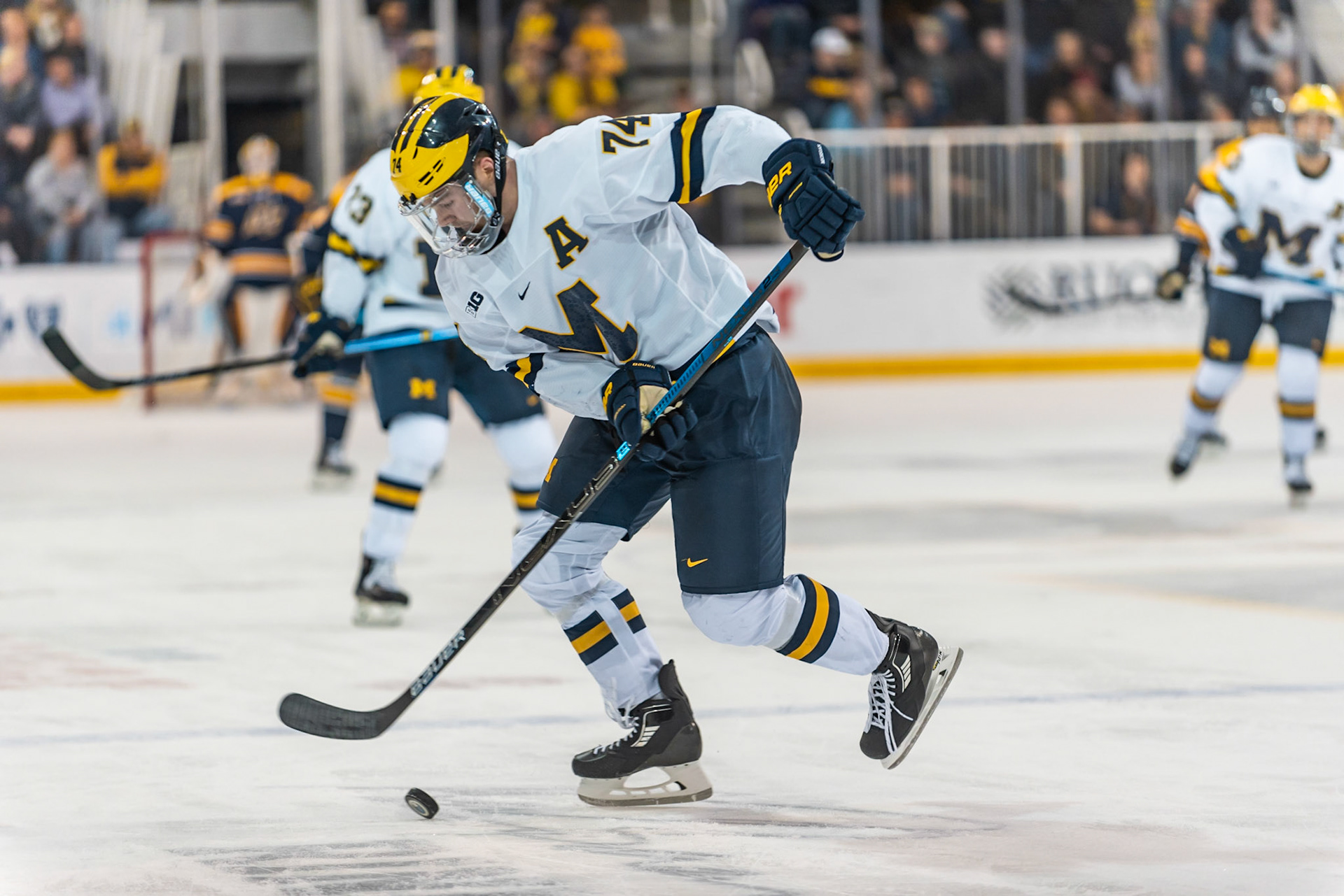 Nick Boka, defenseman. He actually watched me edit this photo when we were in a class together, but didn't say anything