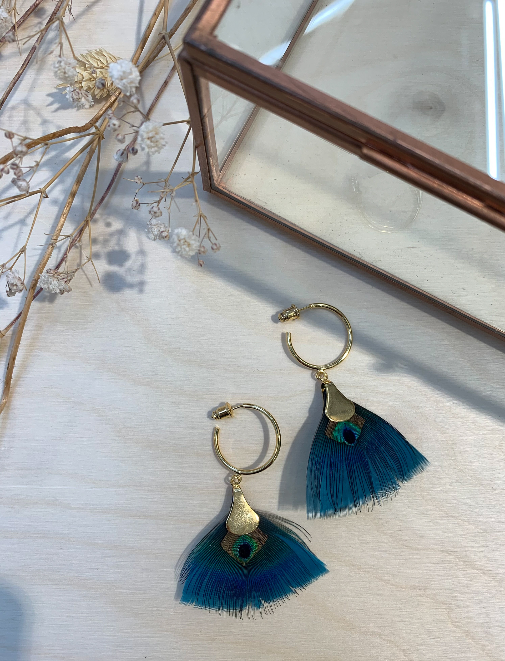 Boucles d'oreilles 'Eventails' - 60€