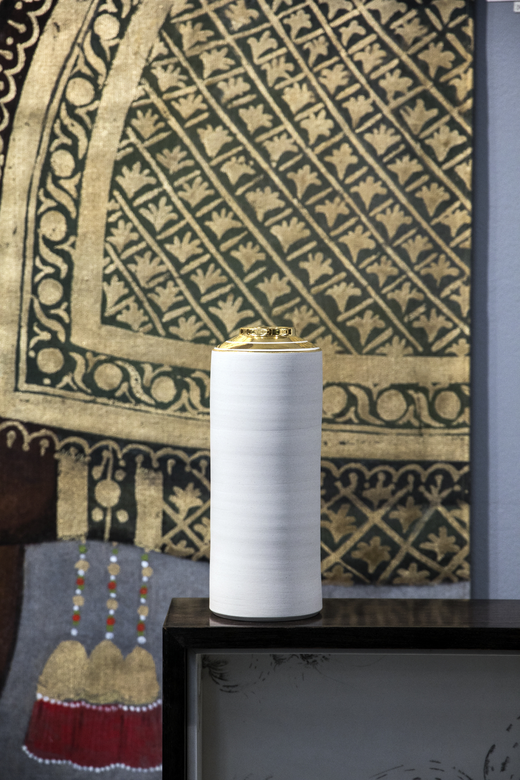 Vase dorure à la feuille d'or GM 110€