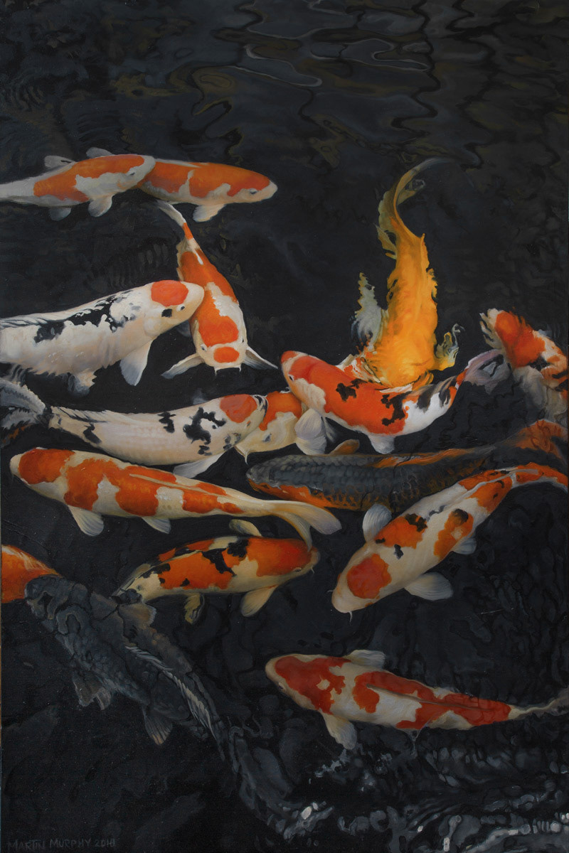 "Koi#1" oil on canvas 60"x40" 152cm x 101cm