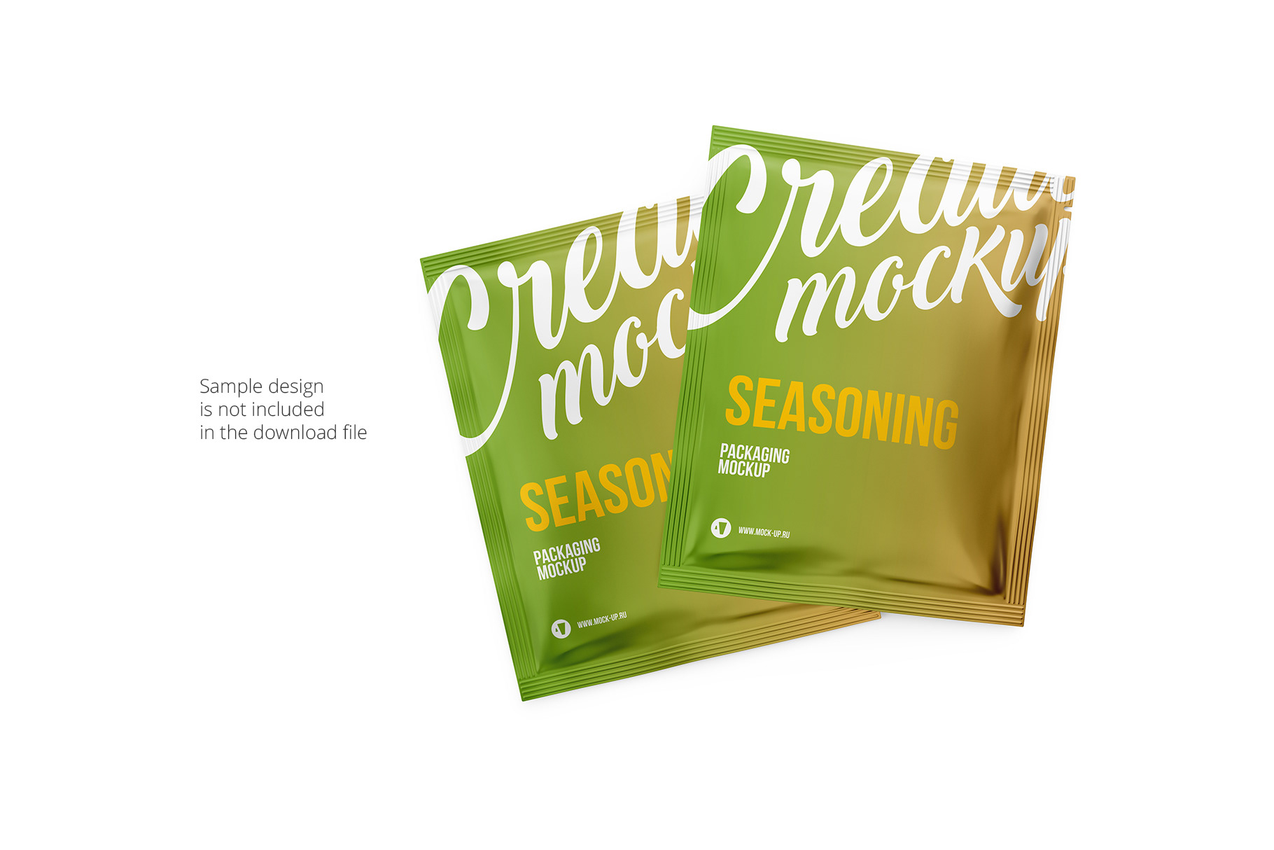 Download Exclusive Product Mockups - Two Spices, Seasoning Sachet