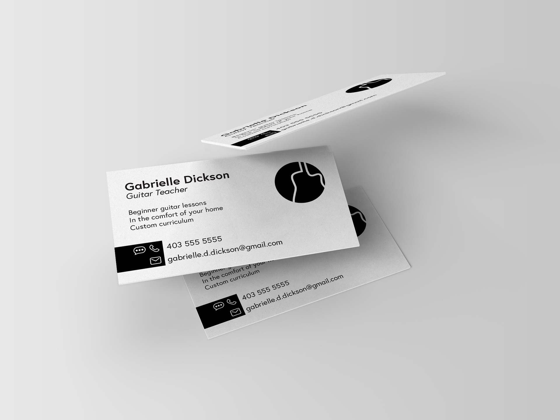 outside of working in design i am passionate about music and run my own business providing guitar lessons to support my business i created this business - Design My Business Card outside of working in design i am passionate about music and run my own business providing guitar lessons to support my business i created this business - Design My Business Card